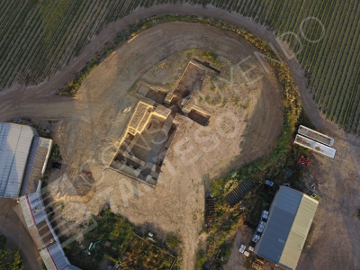 Aerial photograph of the site