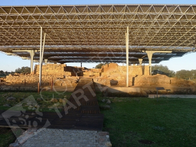 Current state of the site of Cancho Roano (Zalamea de la Serena, Badajoz)